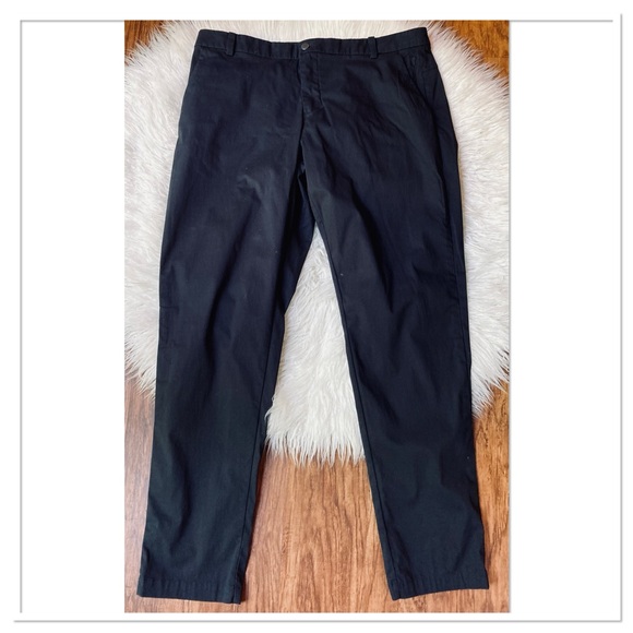 Lululemon Commission Pant Classic Swift Cotton Black M5440S Size 38 - Picture 1 of 9